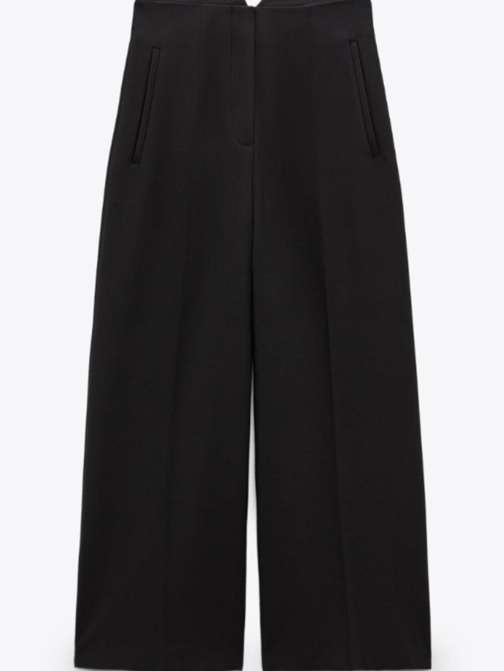 ZARA HIGH-WAISTED CULOTTES Black 0/2009/500/800/02 (Small)